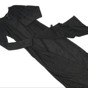 Black See You Monday LA Slit Jersey Duster